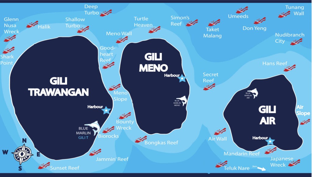 gili dive sites